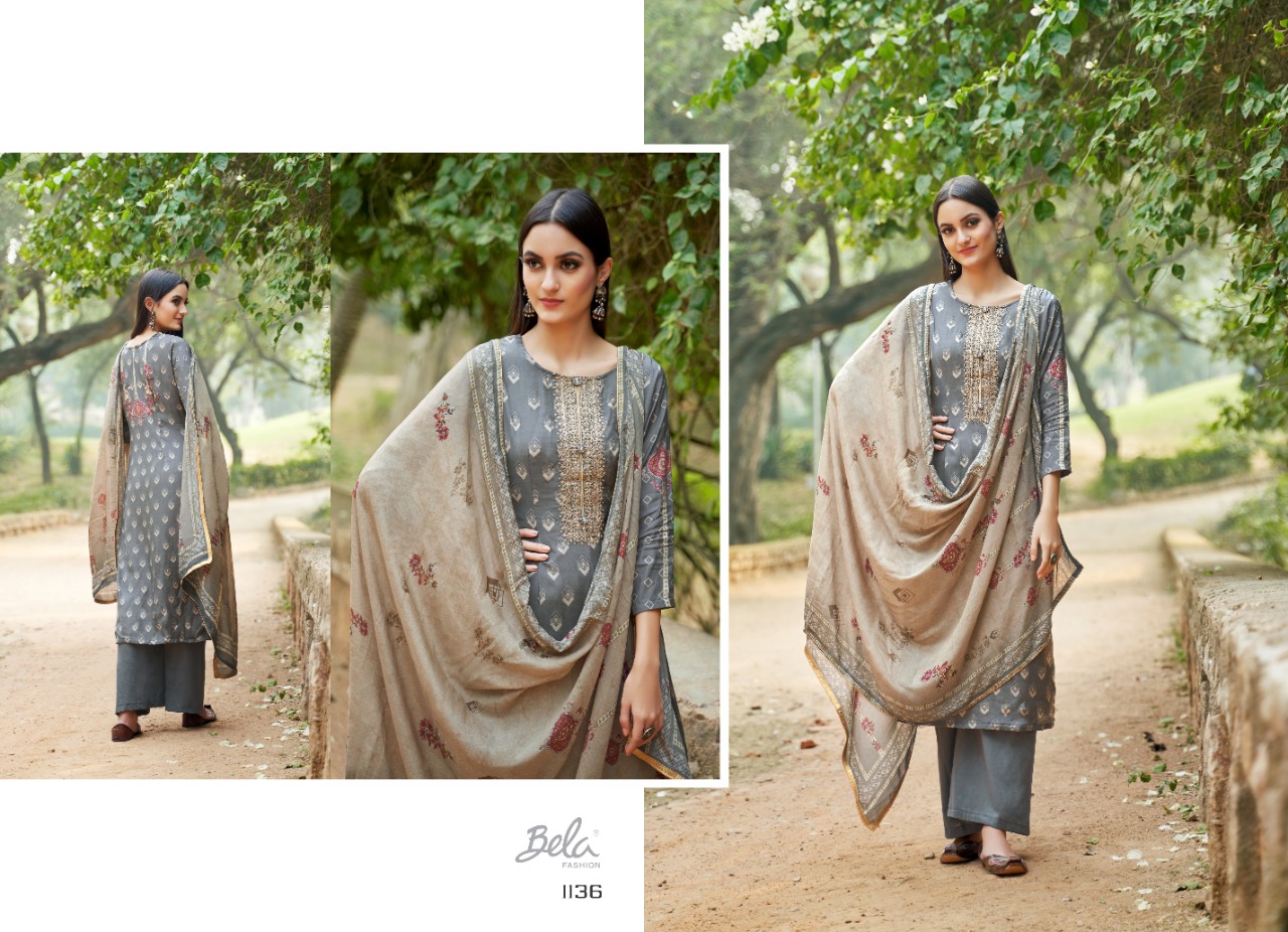 FIZA BY BELA FASHION DIGITAL COTTON SILK CLASSICAL STYLE SALWAR KAMEEZ