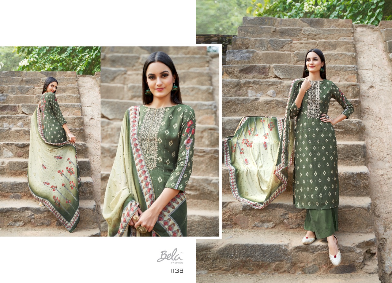FIZA BY BELA FASHION DIGITAL COTTON SILK CLASSICAL STYLE SALWAR KAMEEZ