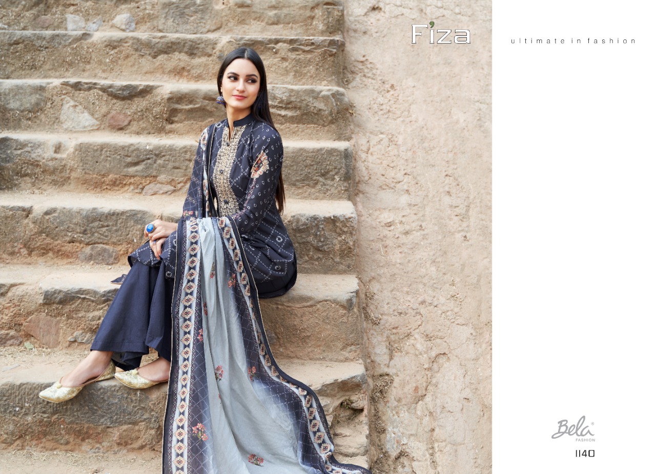 FIZA BY BELA FASHION DIGITAL COTTON SILK CLASSICAL STYLE SALWAR KAMEEZ