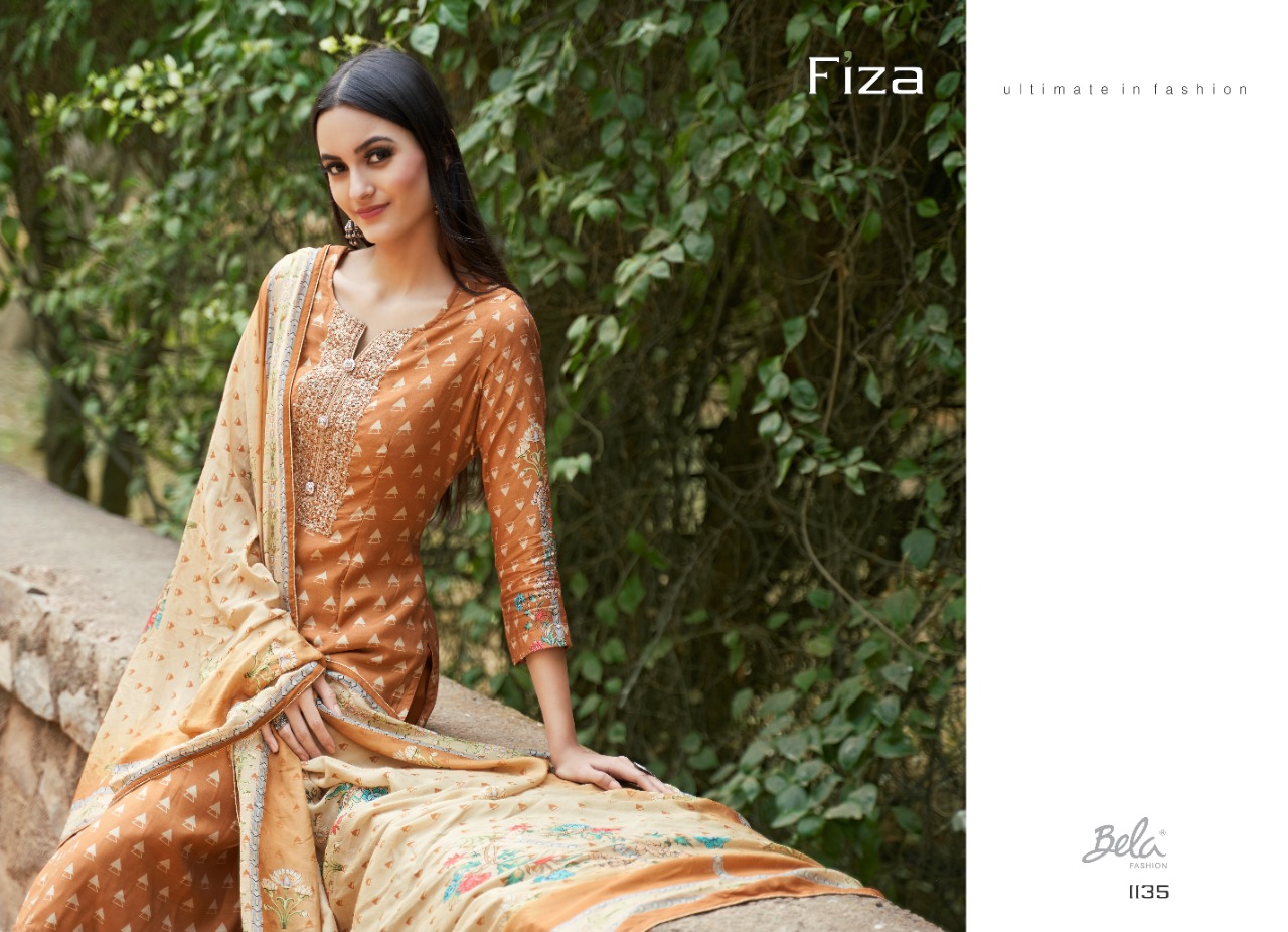 FIZA BY BELA FASHION DIGITAL COTTON SILK CLASSICAL STYLE SALWAR KAMEEZ
