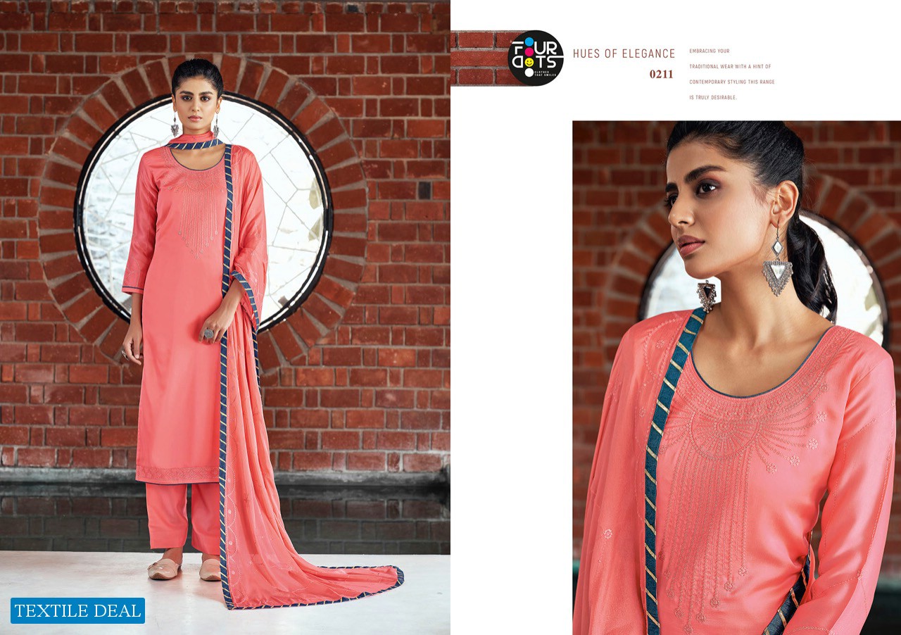 FOURDOTS SHUBHARAMBH VOL 4 MODAL SATIN CLASSY LOOK SALWAR SUITS