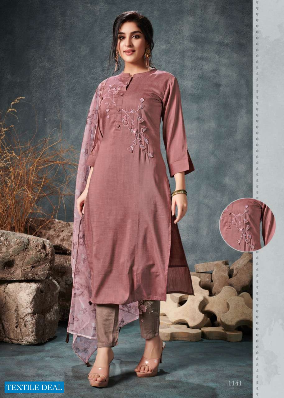 FRAGRANCE BY VINK ORGANZA SILK READYMADE INDIAN SALWAR SUITS