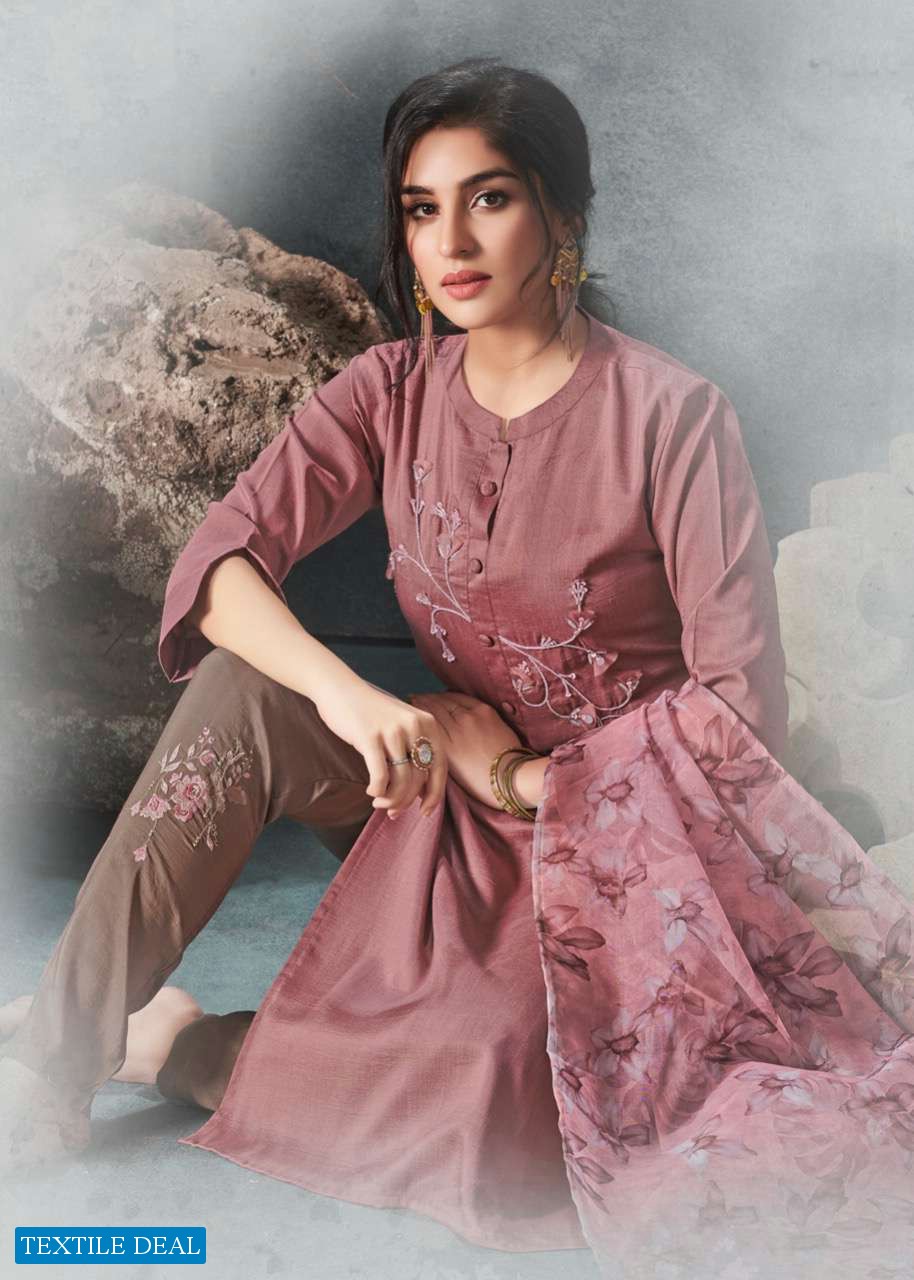 FRAGRANCE BY VINK ORGANZA SILK READYMADE INDIAN SALWAR SUITS