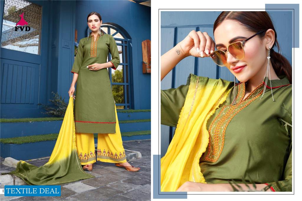 FVD Jalsa Vol-1 Wholesale Ready Made Top And Bottom And Dupatta