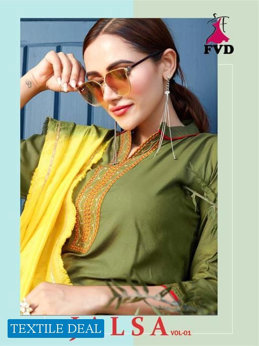 FVD Jalsa Vol-1 Wholesale Ready Made Top And Bottom And Dupatta