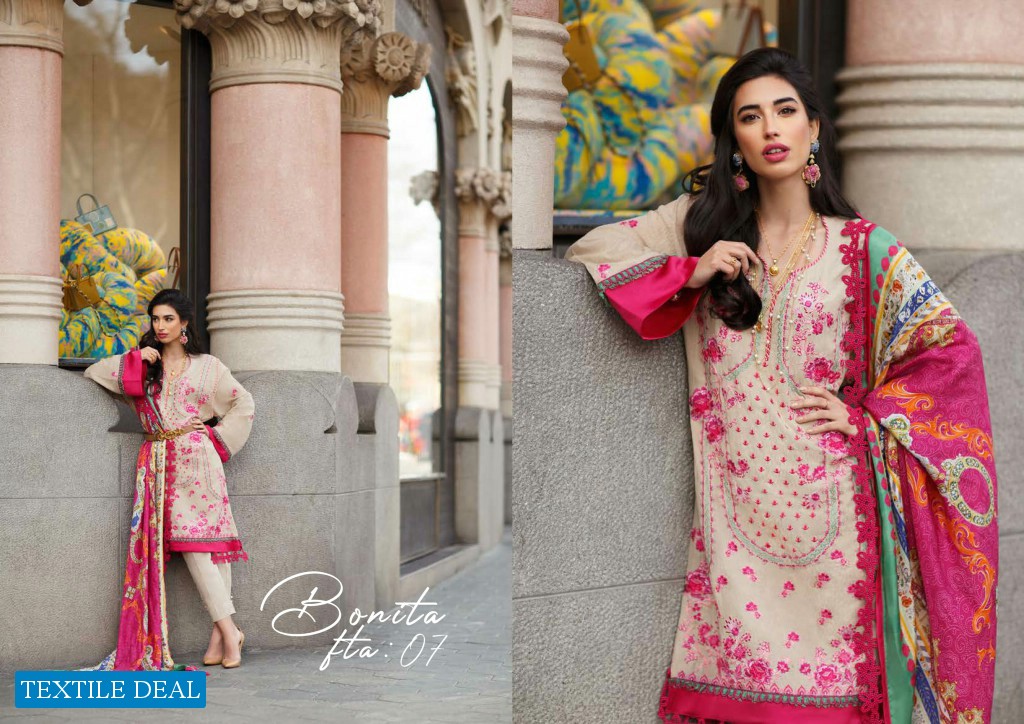 Farah Talib Aziz Lawn 2020 Wholesale Original pakistani Salwar Kameez In India