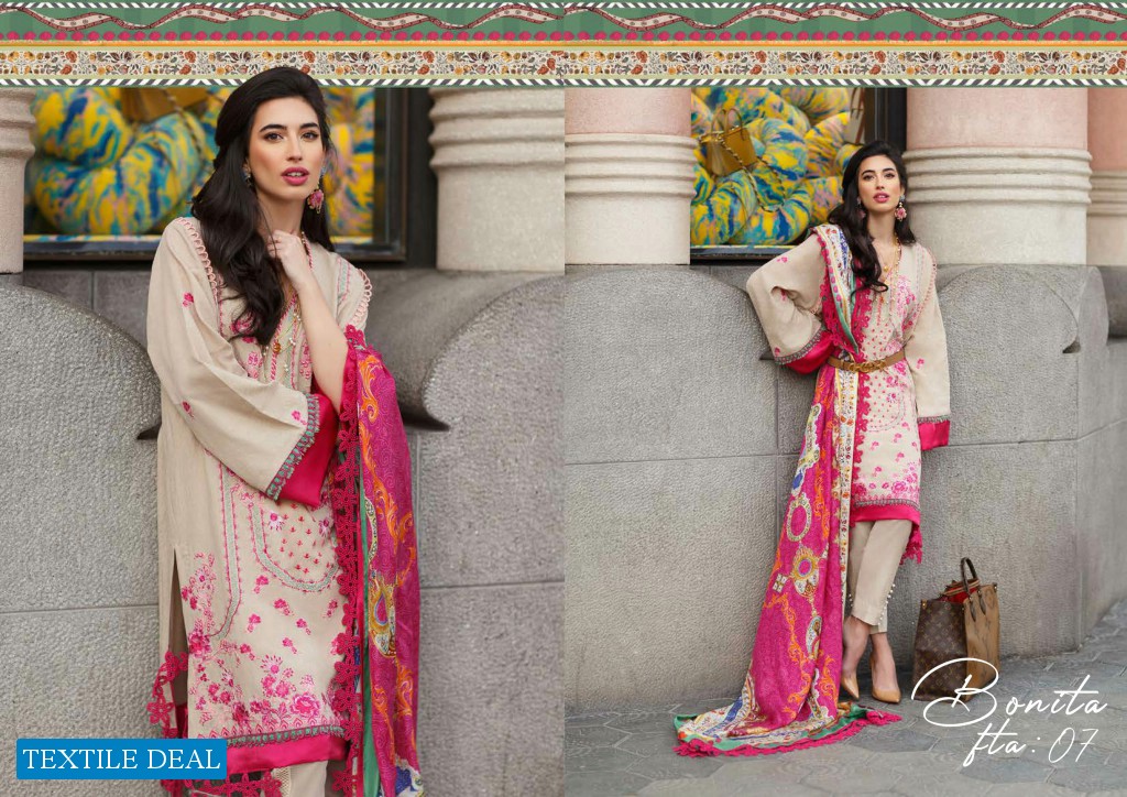Farah Talib Aziz Lawn 2020 Wholesale Original pakistani Salwar Kameez In India