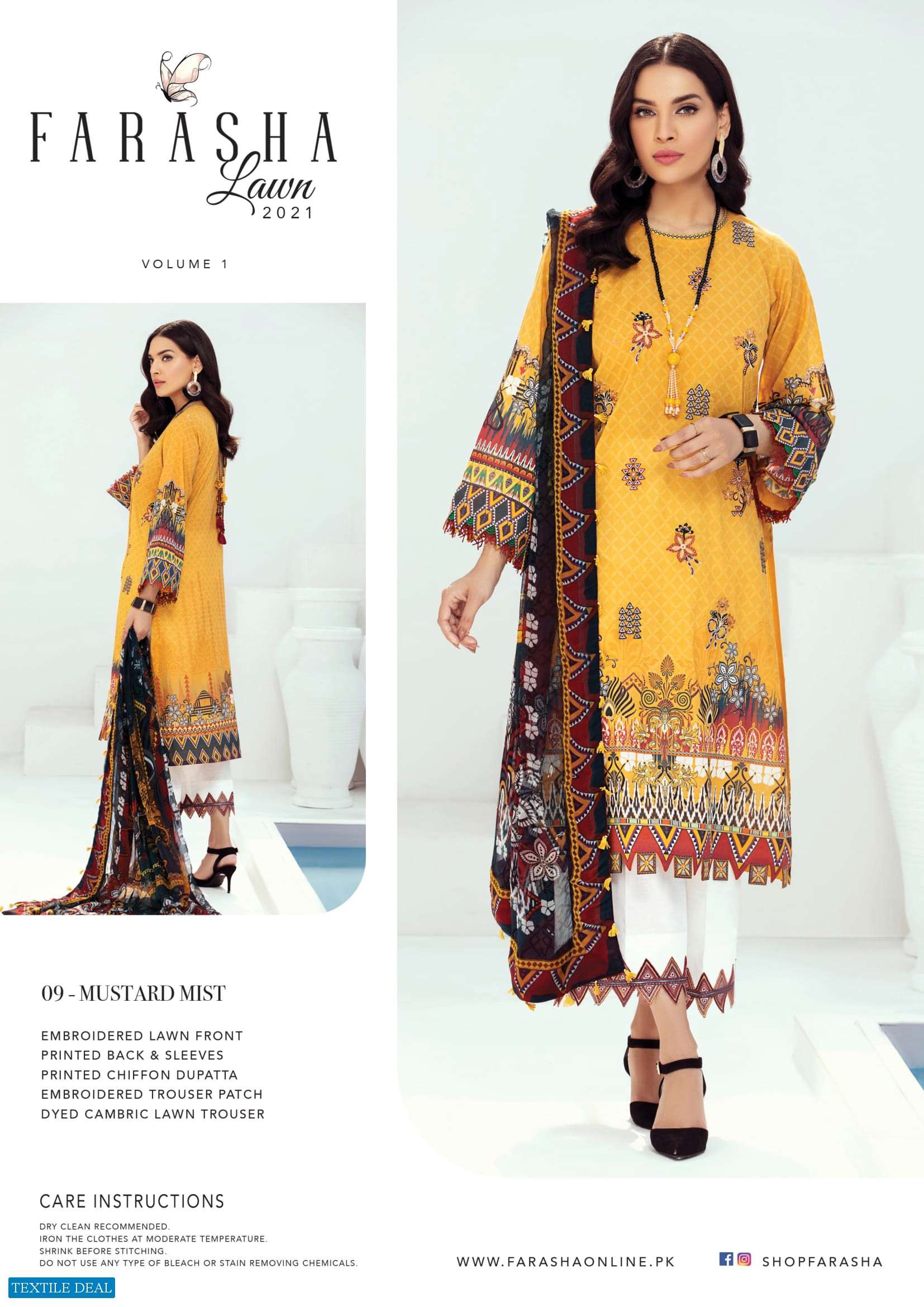 Farasha Lawn 2021 Wholesale Original Lawn Pakistani Dress