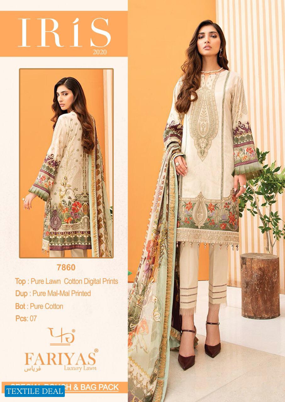 Fariyas Iris 2020 Wholesale Lawn Dress Material