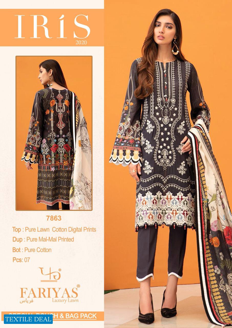 Fariyas Iris 2020 Wholesale Lawn Dress Material