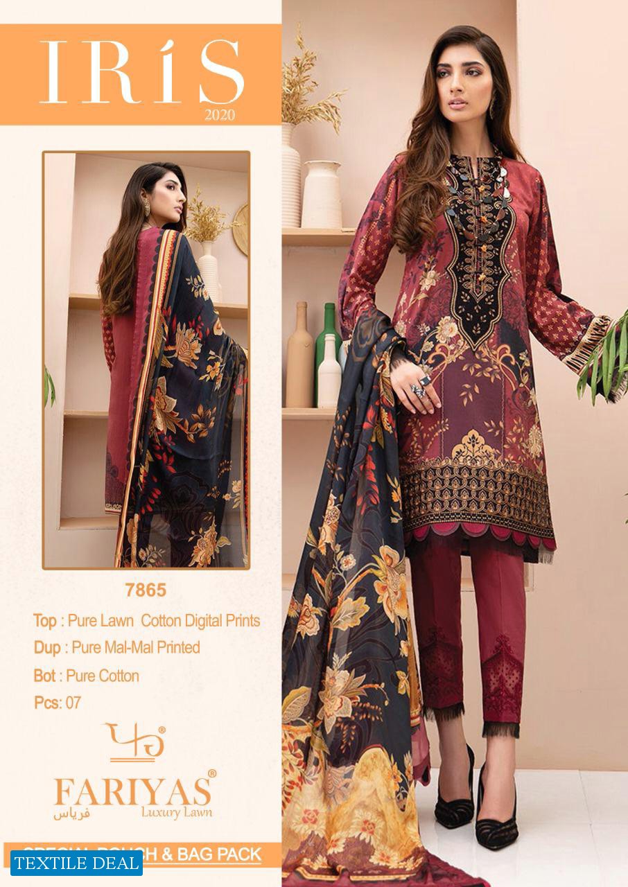 Fariyas Iris 2020 Wholesale Lawn Dress Material