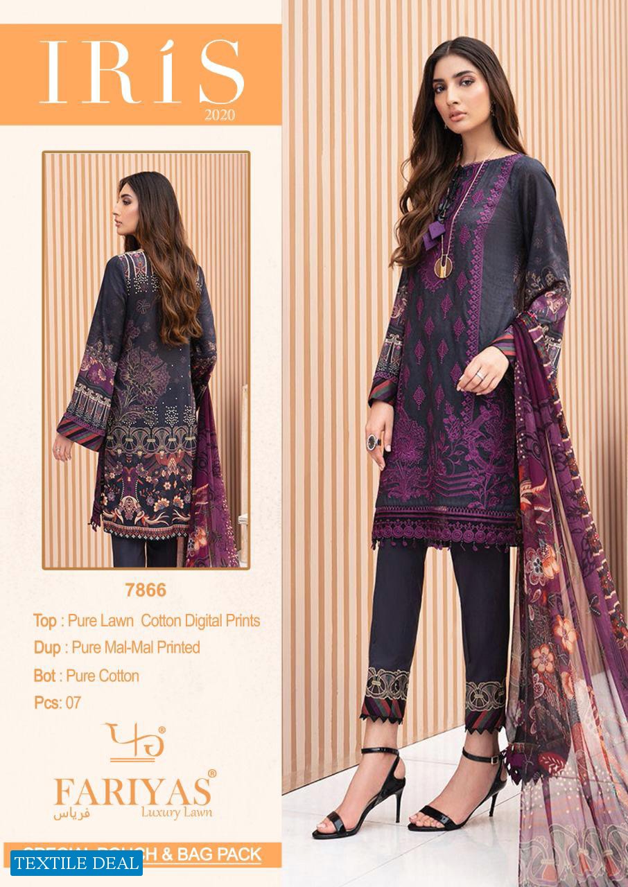 Fariyas Iris 2020 Wholesale Lawn Dress Material