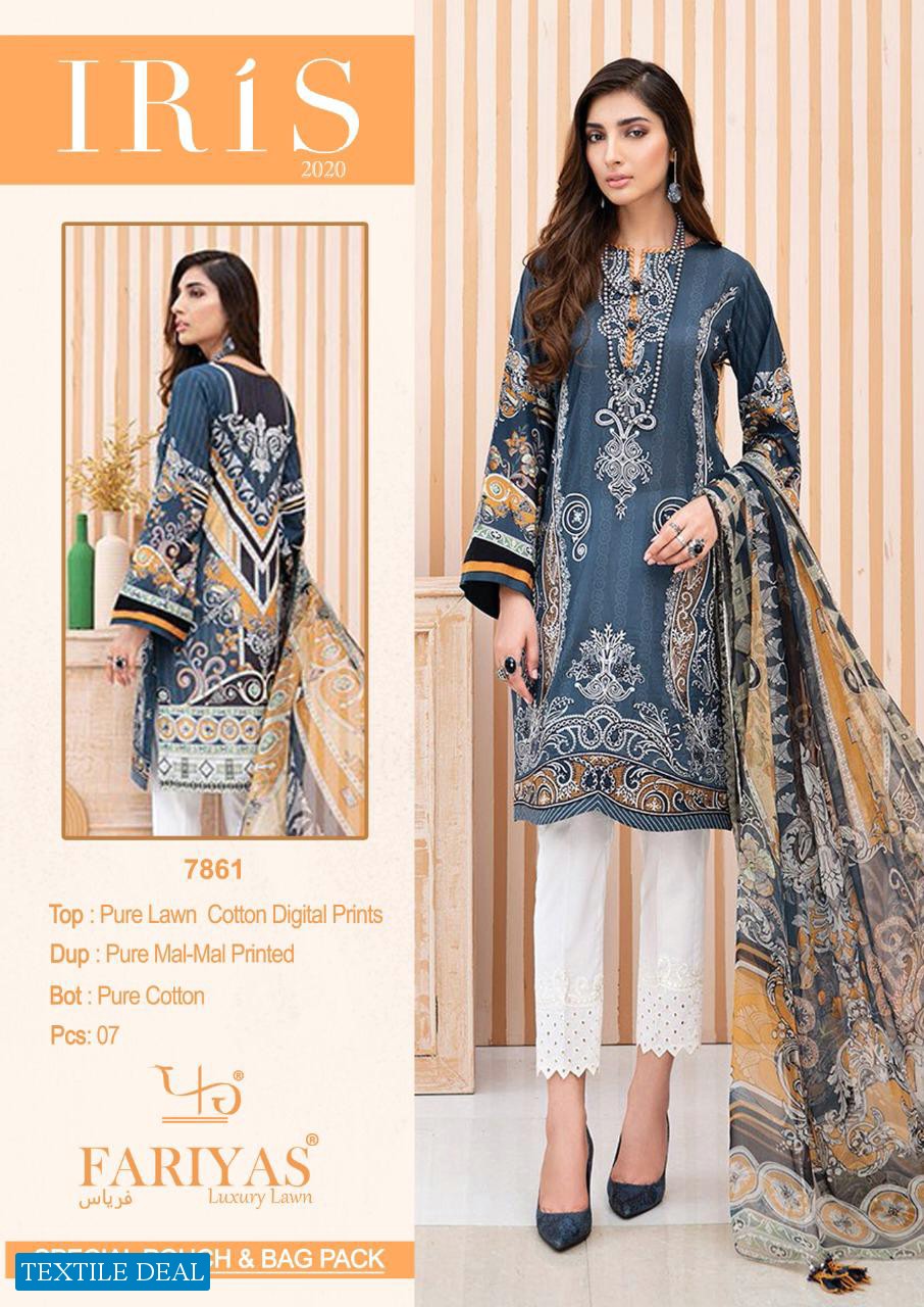 Fariyas Iris 2020 Wholesale Lawn Dress Material