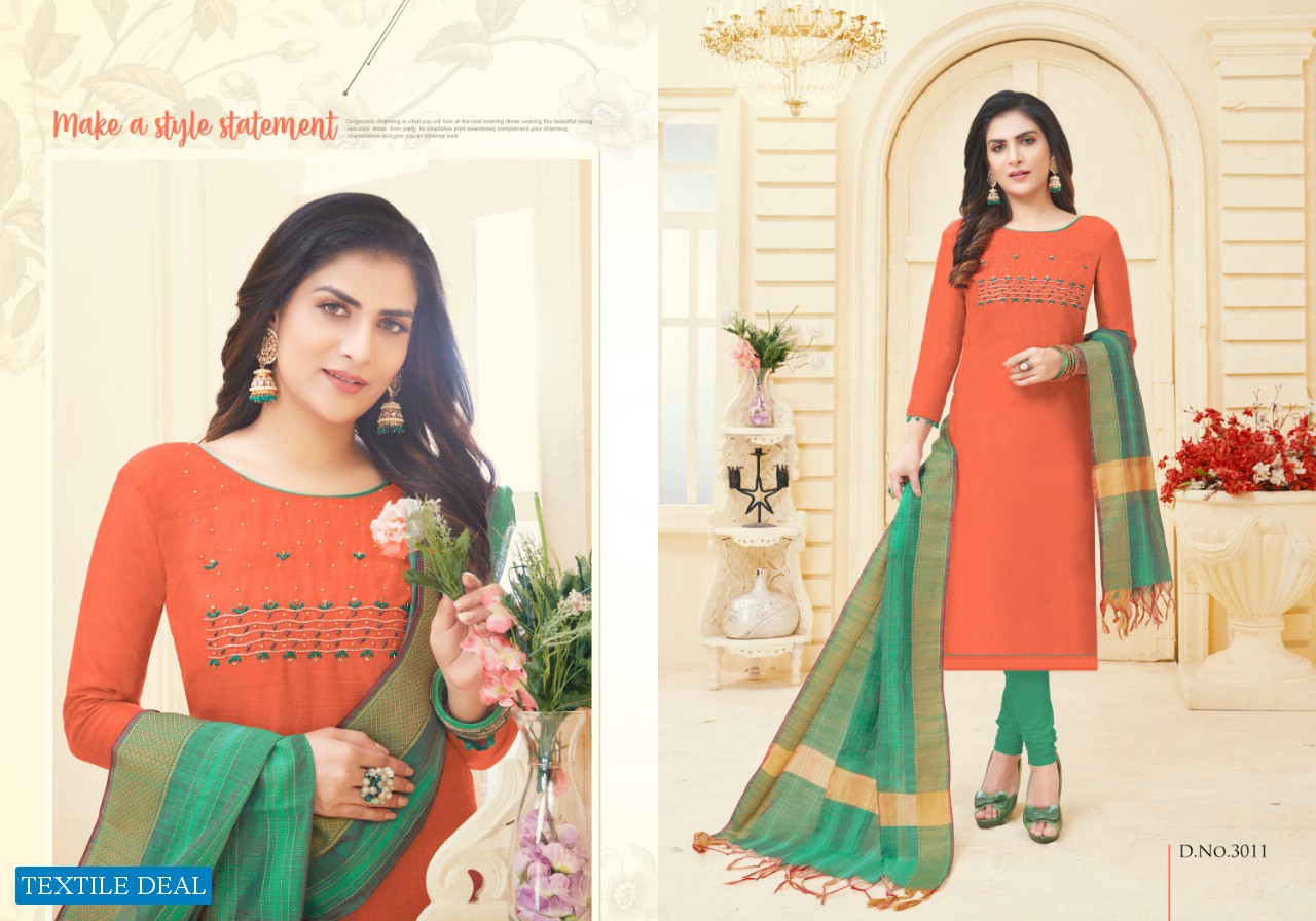 Fashion Floor Silky Wholesale Dress Material