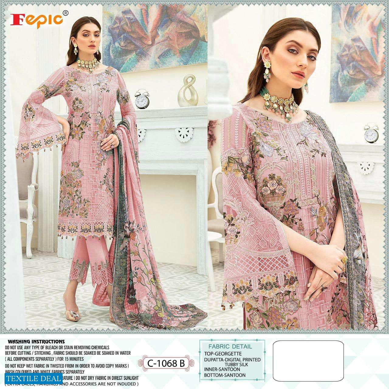 Fepic C-1068 Colour Wholesale Pakistani Concept Dress