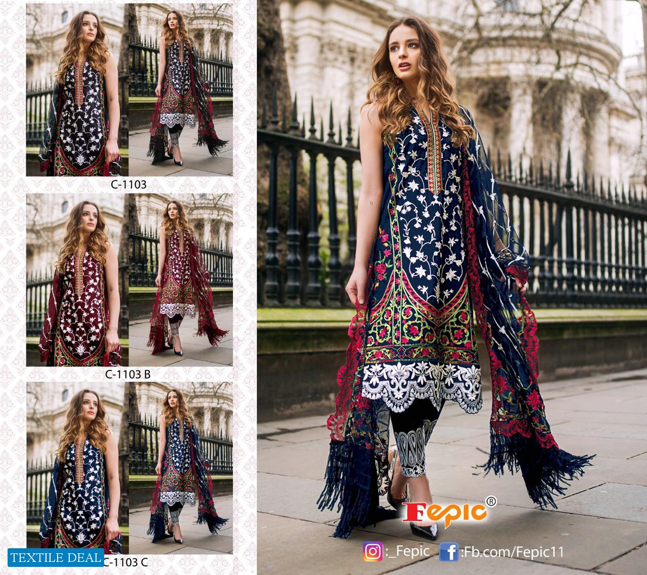 Fepic Rosemeen C-1103 Wholesale Pakistani Dress