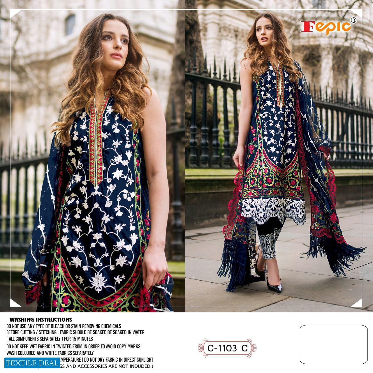 Fepic Rosemeen C-1103 Wholesale Pakistani Dress