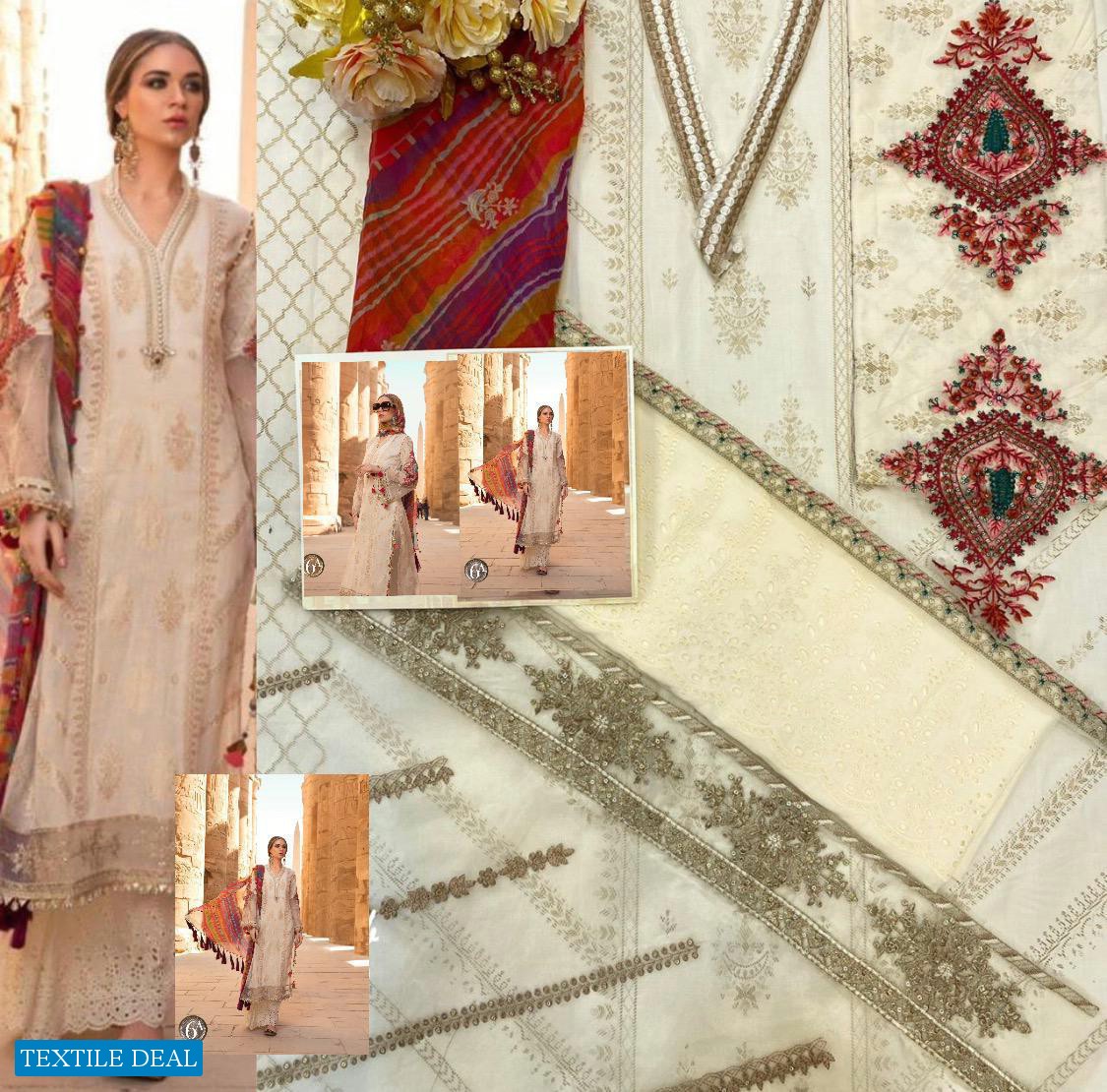 Fepic Rosemeen Maria B Luxury Lawn Vol-3 Wholesale Pakistani Dress
