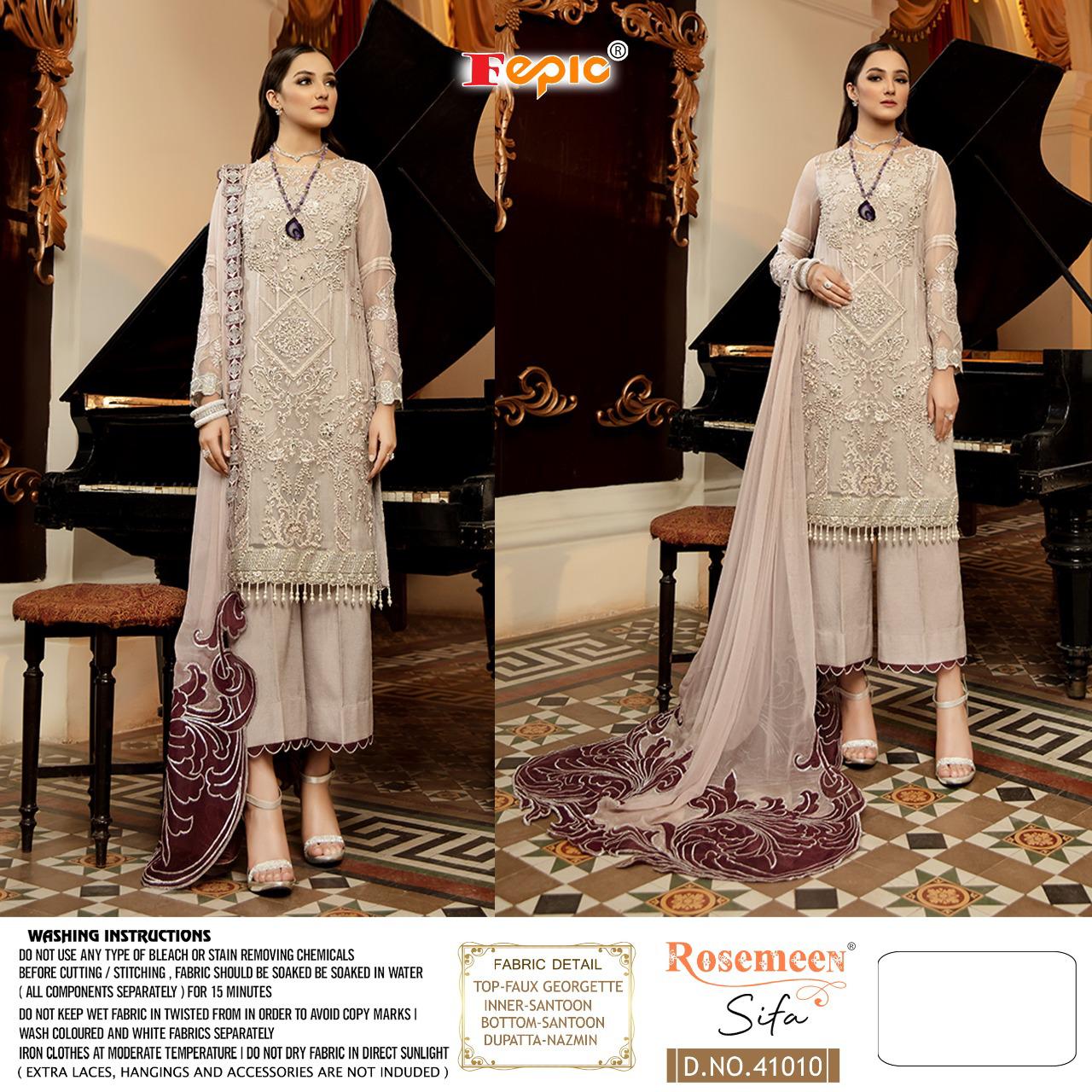 Fepic Rosemeen Sifa Wholesale Embroidered Pakistani Dress