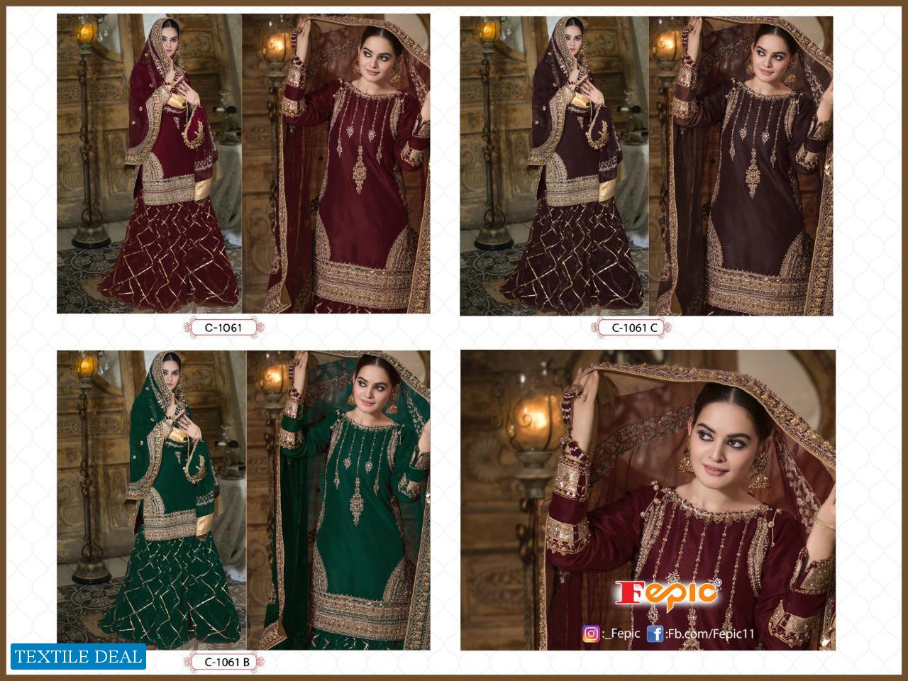 Fepic Rosemeen Sufia C-1061 Wholesale Pakistani Salwar Kameez