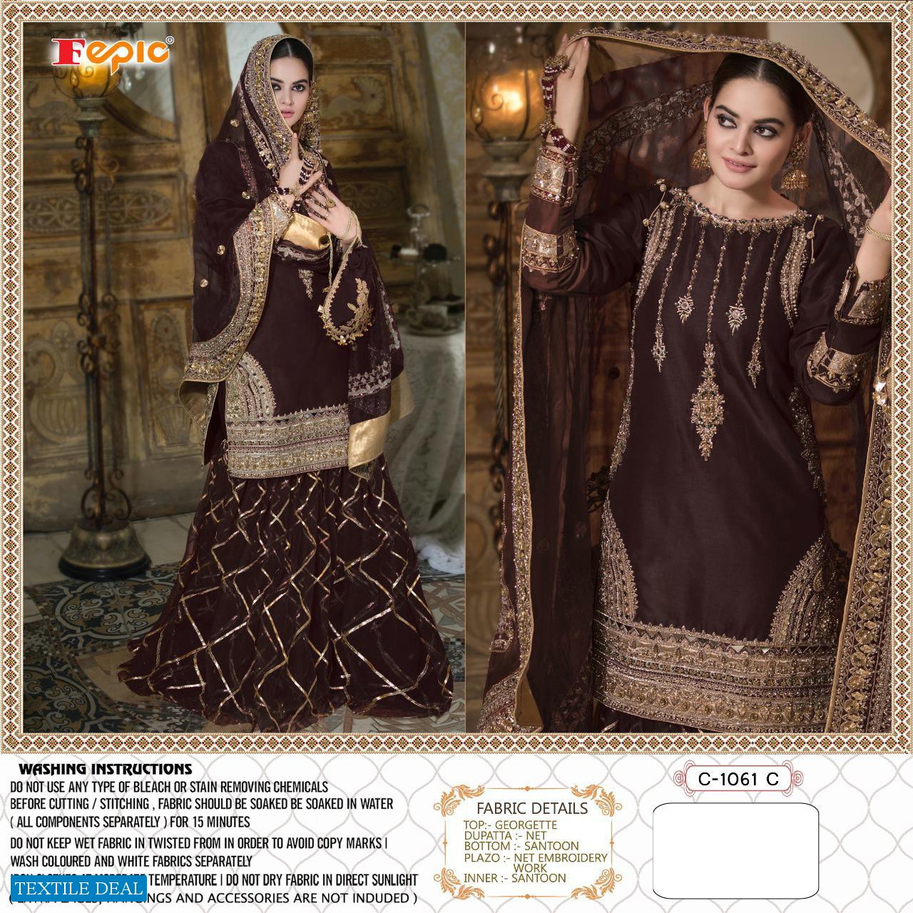 Fepic Rosemeen Sufia C-1061 Wholesale Pakistani Salwar Kameez