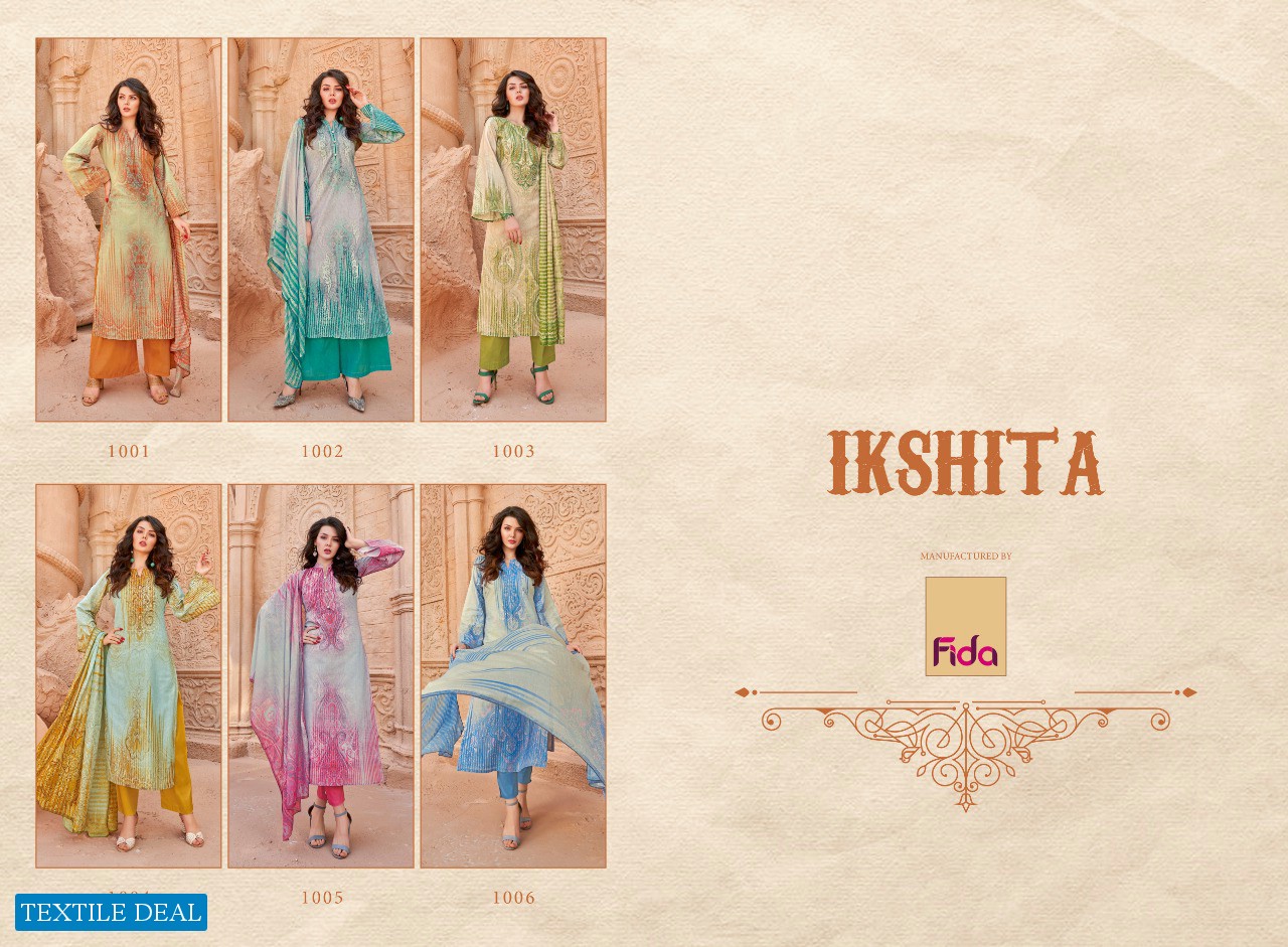 Fida Ikshita Wholesale Shopping Swiss Digital Voile Dress Material