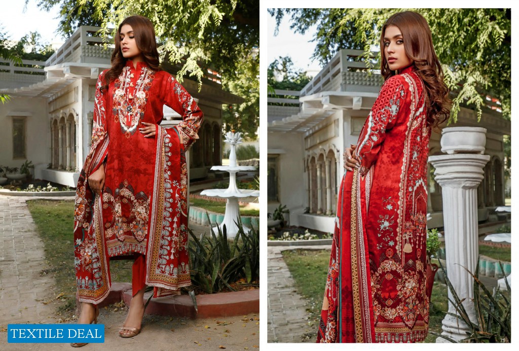 Firdous Resham Printed Linen Winter Collection Part-4 Wholesale Branded Pakistani Dresses