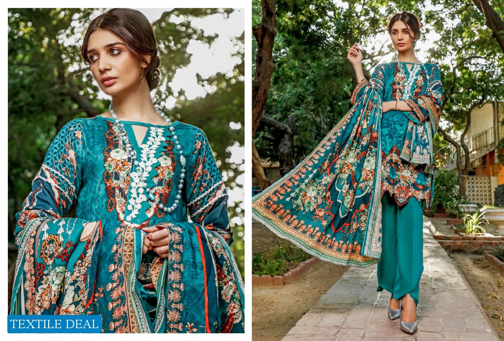 Firdous Resham Printed Linen Winter Collection Part-4 Wholesale Branded Pakistani Dresses