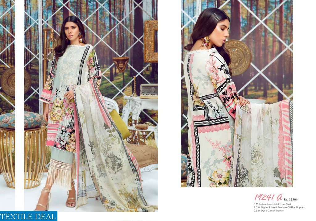 Firdous Virasat Digital Embroidered Lawn Collection 2019 Wholesaler And Dealer