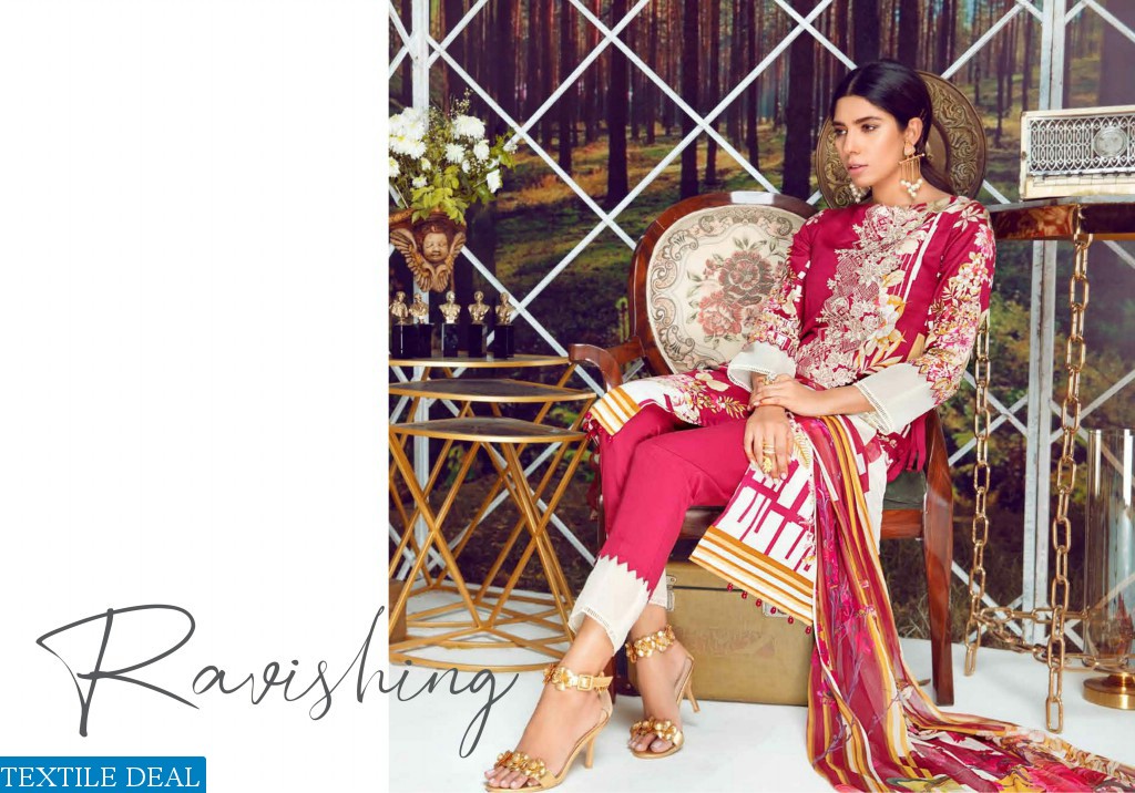 Firdous Virasat Digital Embroidered Lawn Collection 2019 Wholesaler And Dealer