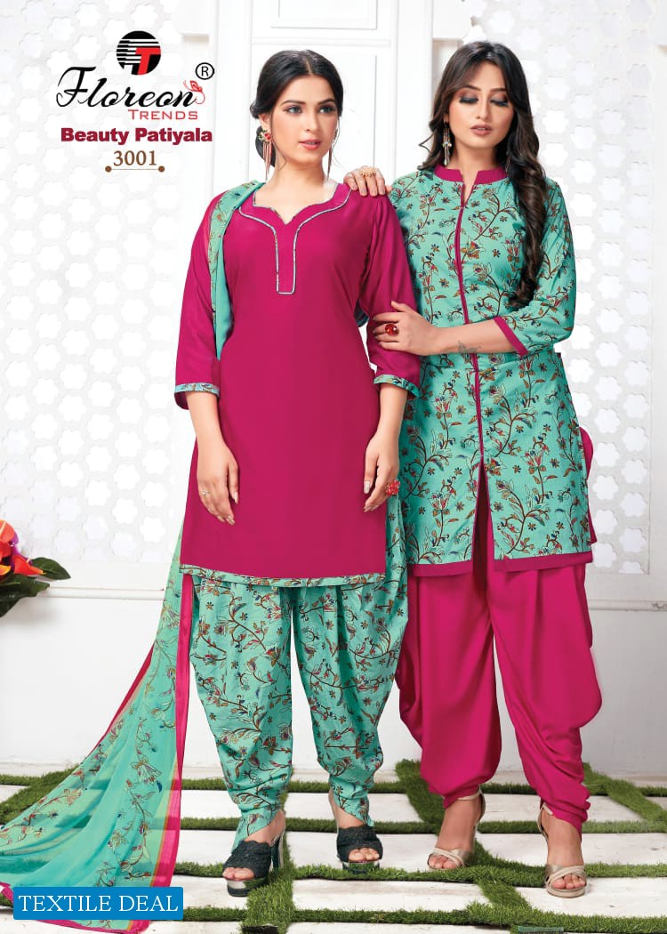 Floreon Beauty Patiyala Vol-3 Wholesale Cotton Dress Material