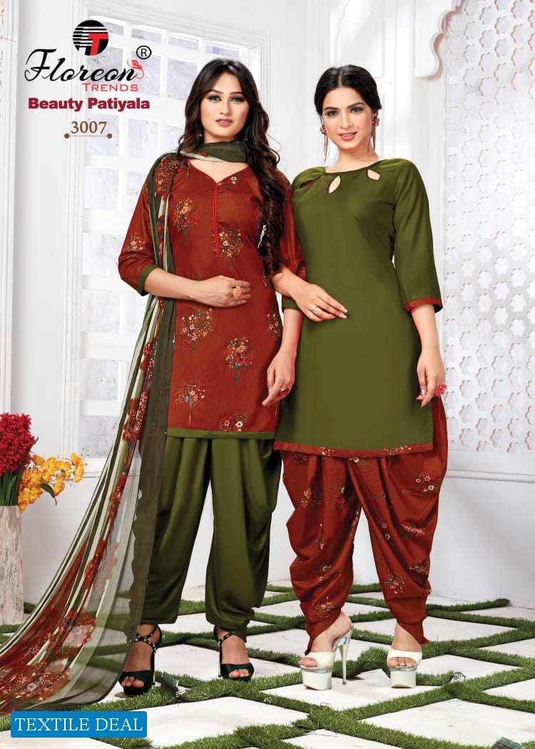 Floreon Beauty Patiyala Vol-3 Wholesale Cotton Dress Material