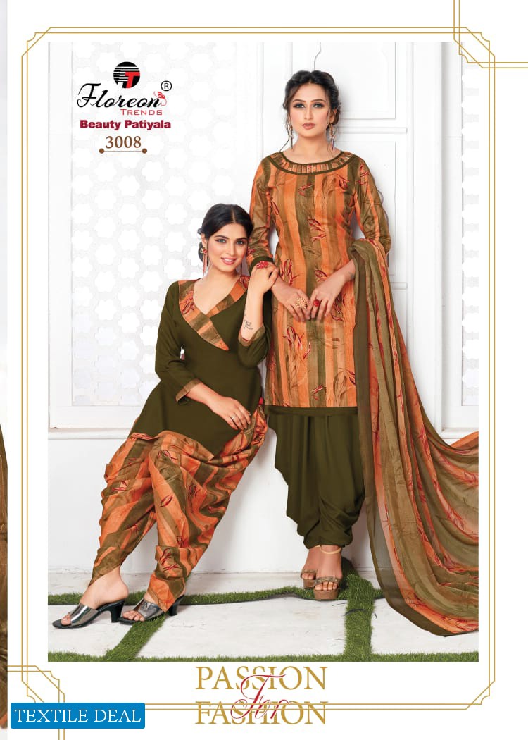 Floreon Beauty Patiyala Vol-3 Wholesale Cotton Dress Material