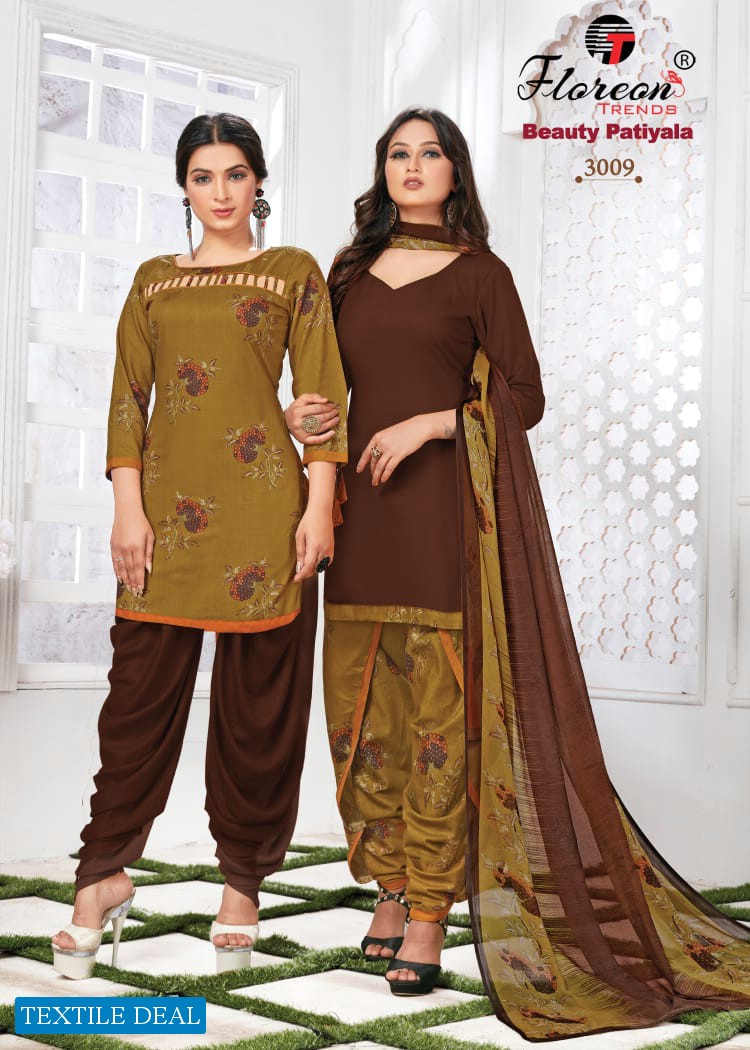 Floreon Beauty Patiyala Vol-3 Wholesale Cotton Dress Material