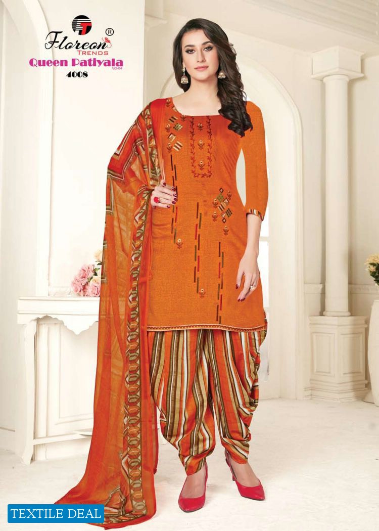 Floreon Queen patiyala vol-4 Wholesale patiala dress materials