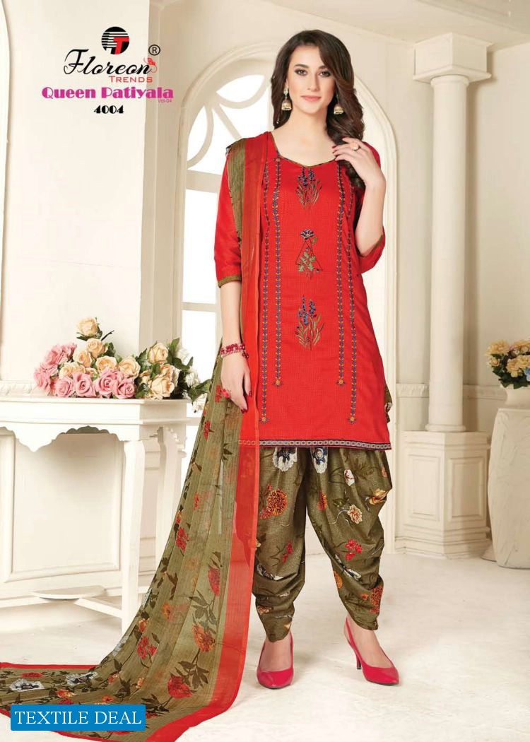 Floreon Queen patiyala vol-4 Wholesale patiala dress materials