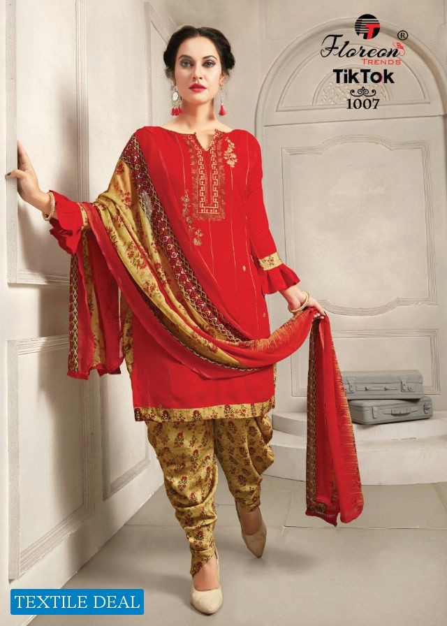 Floreon Tik Tok Wholesale Shopping Printed Dress Material