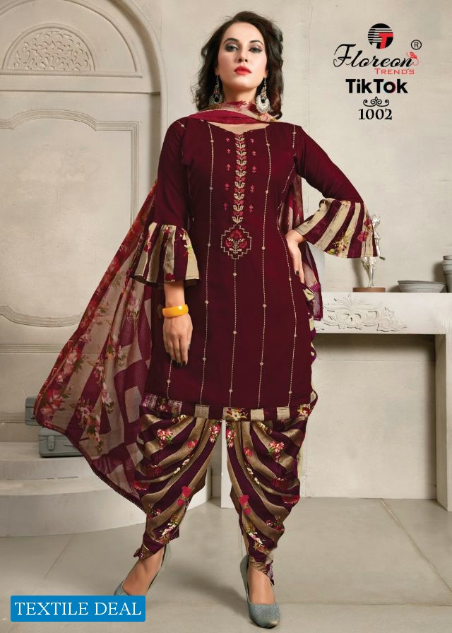 Floreon Tik Tok Wholesale Shopping Printed Dress Material