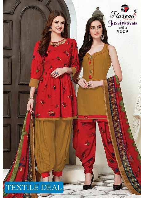 Floreon jassi patiyala vol-9 Wholesale printed patiyala material