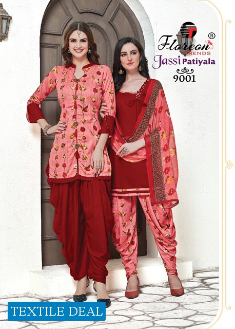 Floreon jassi patiyala vol-9 Wholesale printed patiyala material