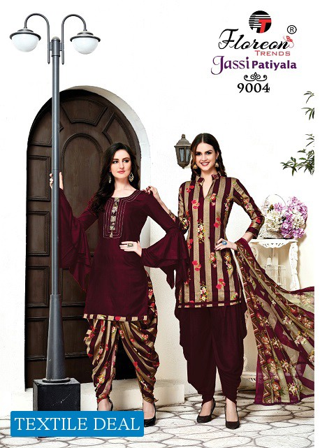Floreon jassi patiyala vol-9 Wholesale printed patiyala material