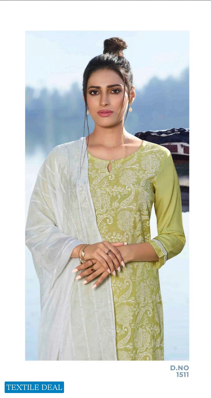 Four Buttons Four Gems Vol-2 Wholesale Designer Lucknowi Work Salwar Kameez