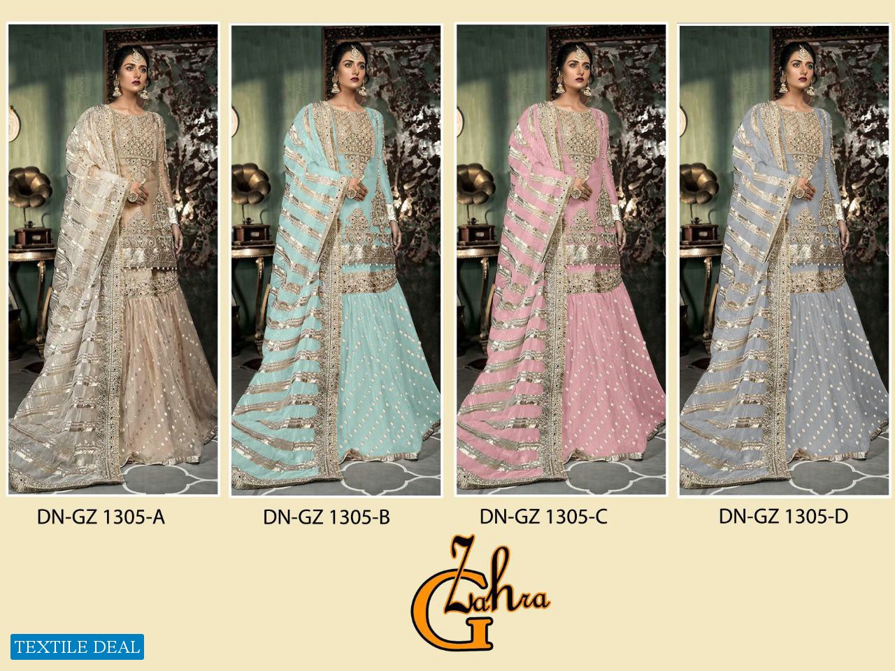G Zahra 1305 Colour Wholesale heavy Pakistani Dress