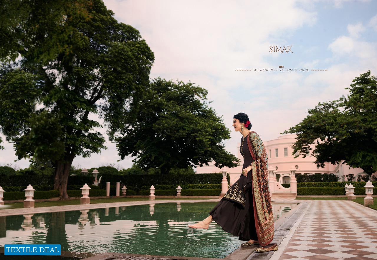 GLOSSY LAUNCH SIMAR VERVE TUSSAR SILK WITH EMBROIDERY PRINTED LOOKING STYLISH SHUITS