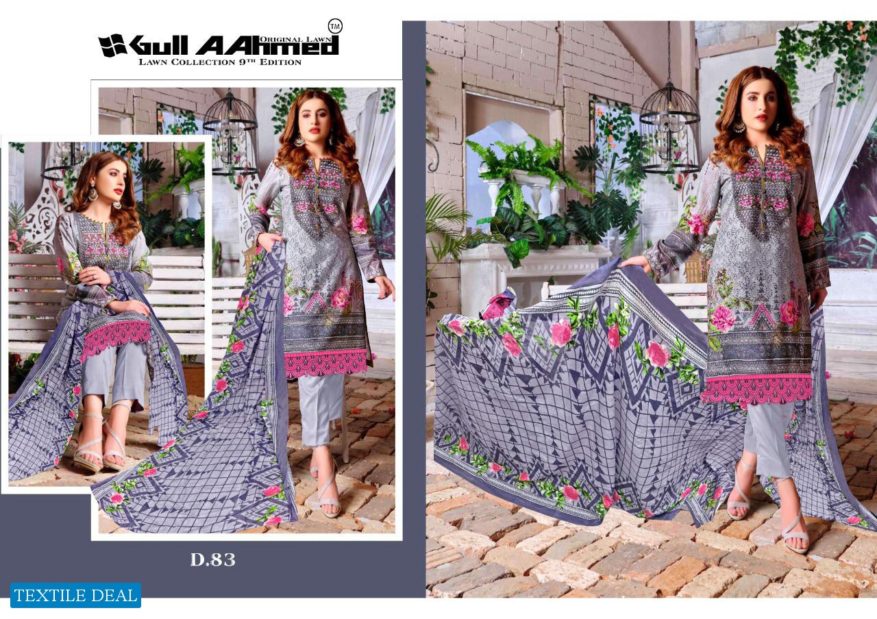GULAHMED VOL 9 PURE LAWN PRINTED PAKISTANI DRESS MATERIALS