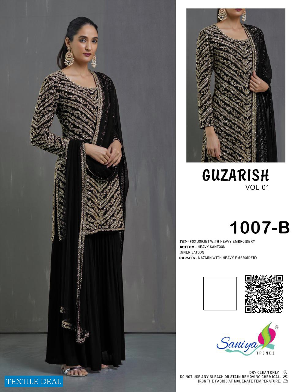 GUZARISH BY SANIYA TRENDZ GEORGETTE EMBROIDERY PARTY WEAR SUITS