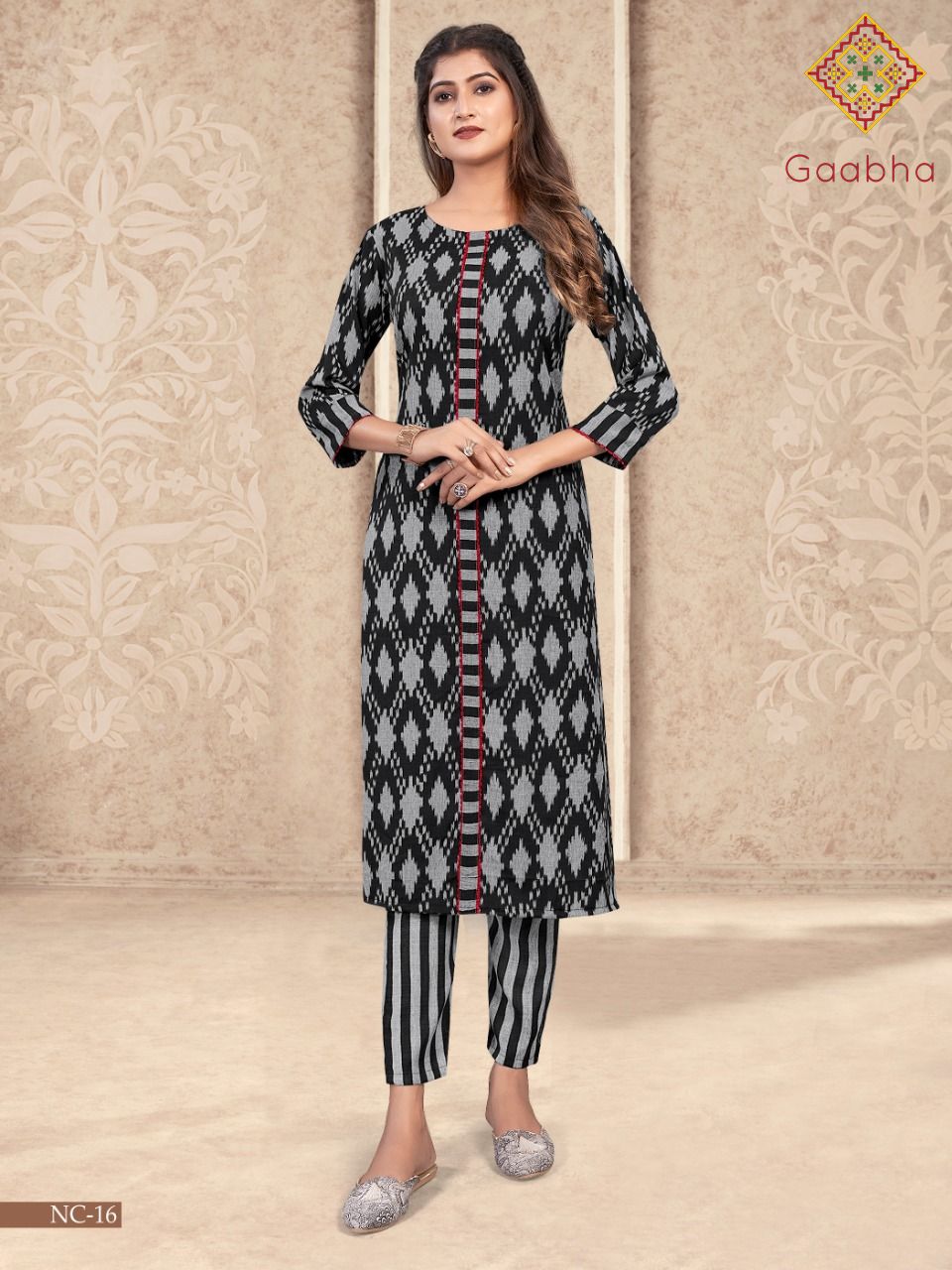 Gaabha Naycee Kurti With Pant And Mask Collection