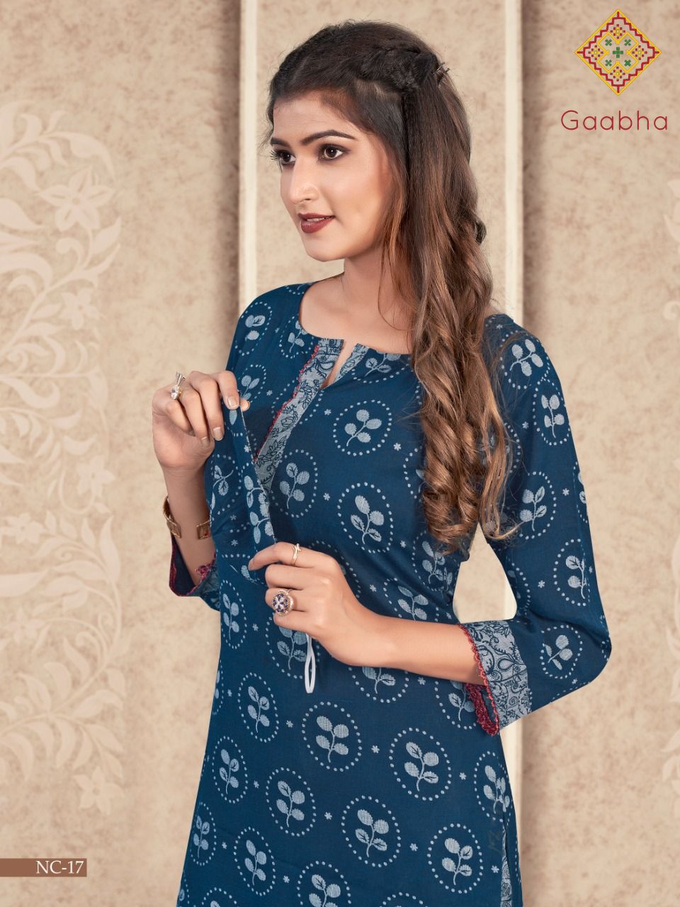 Gaabha Naycee Kurti With Pant And Mask Collection