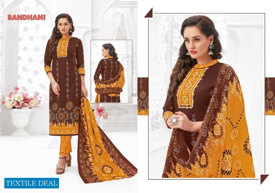 Ganesha Bandhani Vol-4 online Shopping Dress Material