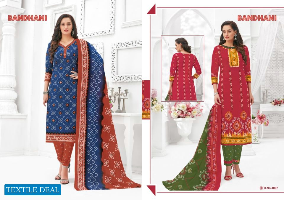 Ganesha Bandhani Vol-4 online Shopping Dress Material